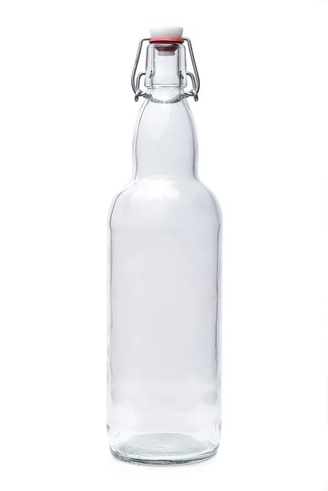 Бутылка Litva 2 1000ml с бугельным замком бесцветный - фото 1 - id-p173481548