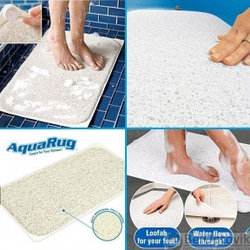 Антискользящий, впитывающмй коврик для ванной и душа Aqua Rug, 38х68 см