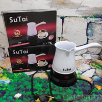 Кофеварка (турка) электрическая SuTai, 500мл Белый. Вкуснейший кофе дома