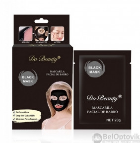 Чёрная маска для лица (маска - пленка от черных точек)  Black Mask DO BEAUTY, 20 гр.