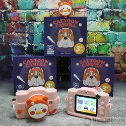 Детский цифровой фотоаппарат Cattoon Camera 20М (СЕЛФИ камера и встроенная память) 3 Утенок