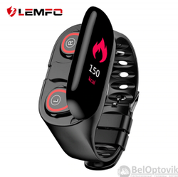 Lemfo M1: фитнес-браслет с беспроводными TWS-наушниками