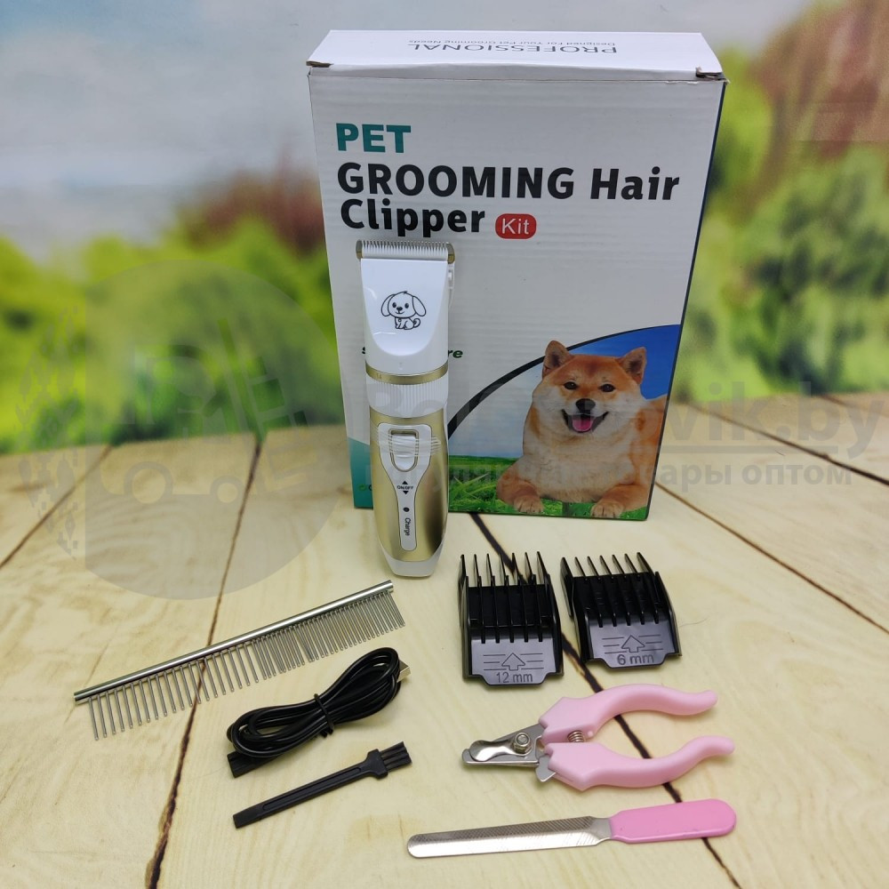 Машинка электрическая (грумер)для стрижки животных PET Grooming Hair Clipper kit - фото 6 - id-p138764703