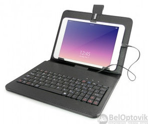 Чехол для планшета 810 дюймов универсальный с русской клавиатурой micro USB