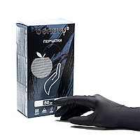 Перчатки нитрил/виниловые (Чёрные) BENOVY размер М