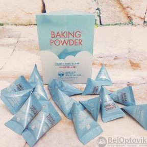 Скраб для лица Etude House (Этюд Хаус)  с содой и мятой Baking Powder Crunch Pore Scrub, 7 g Original Korea