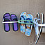 Раскладной держатель тапок Slipper Rack Вешалка для гардеробной, шкафа, бани ВИДЕО в описании Голубой, фото 6