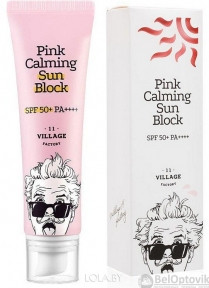Крем солнцезащитный 11 VILLAGE FACTORY (Пробник) 1,5 мл,    Original Korea Успокаивающий Pink Calming Sun