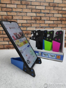 Раздвижная подставка для планшета или мобильного телефона(цвет MIX) Голубой