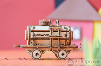 Миниатюрный деревянный конструктор Uniwood Цистерна Сборка без клея, 37 деталей