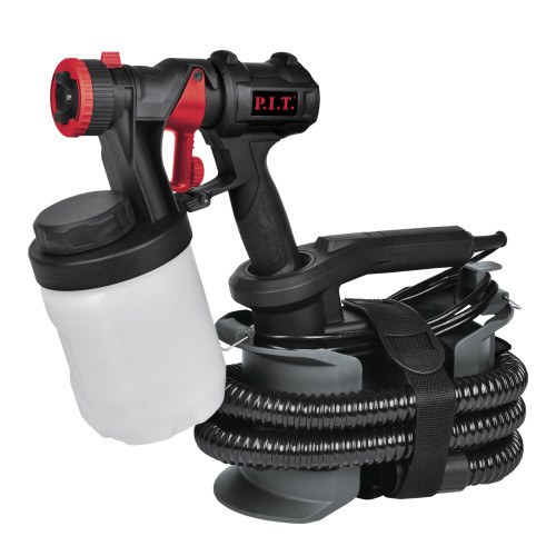 Краскораспылитель PIT PSG3022-C PRO (600Вт, расход 1000мл/мин, бачок 900 мл, возд, шланг 1.8м)