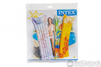 Надувной пляжный матрас Clear Color Tube Intex