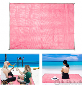 Пляжная лежанка (коврик) Анти Песок Sand Free Mat Розовый