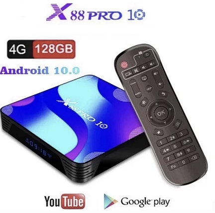 Смарт ТВ приставка X88 Pro 4/128Гб Android Tv Box, фото 2