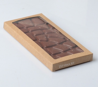 Подарочная коробка под плитку шоколада, 17,1х8х1,4см, КРАФТ