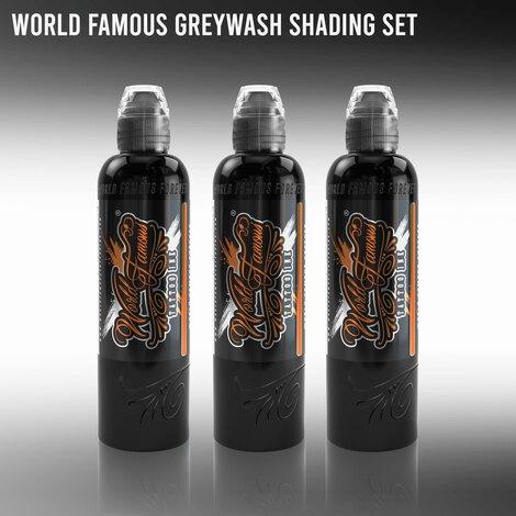 Краска World Famous Tattoo Ink World Famous Charcoal Greywash Set 3, 30мл - фото 1 - id-p173496583