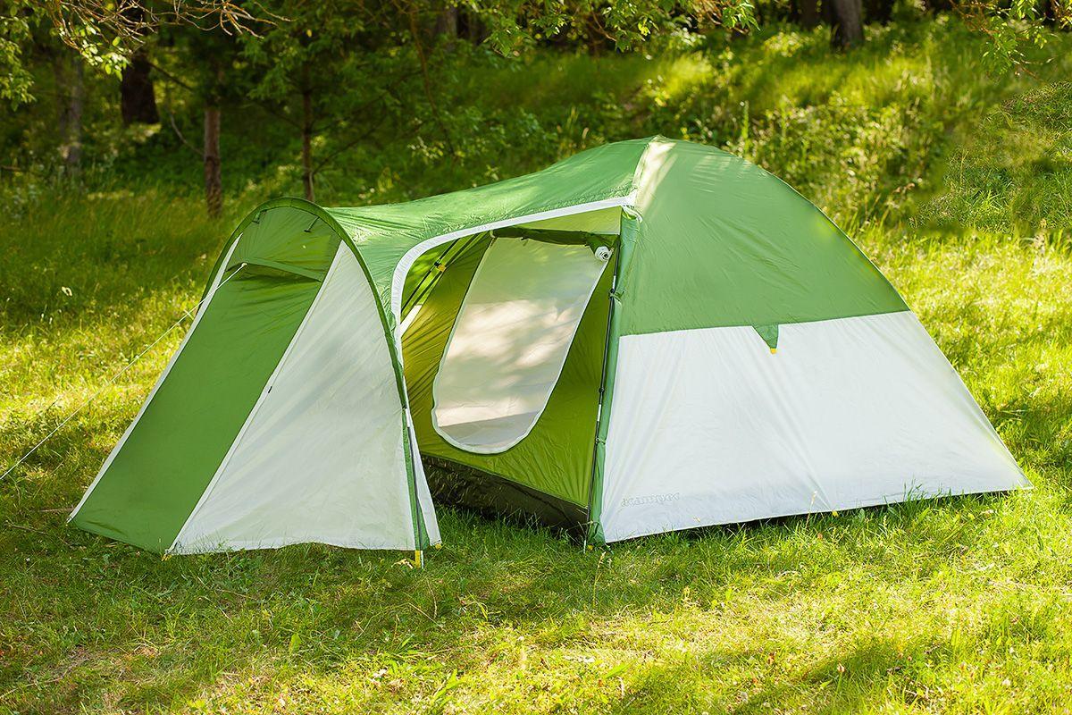 Палатка туристическая ACAMPER MONSUN (3-местная 3000 мм/ст) green - фото 1 - id-p173497328