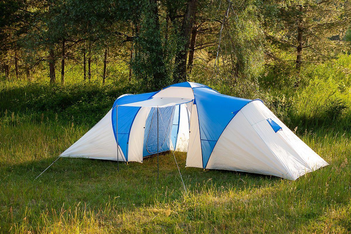 Палатка туристическая ACAMPER NADIR blue (6-местная 3000 мм/ст)