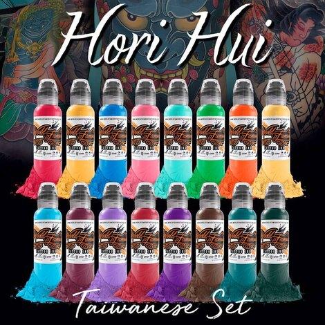 Краска World Famous Tattoo Ink HORI HUI TAIWANESE INK SET 30мл