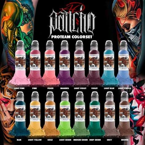 Краска World Famous Tattoo Ink A.D. Pancho ProTeam Colorset 16 - фото 1 - id-p173501678