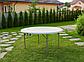 Набор складной садовой мебели CALVIANO (стол круглый 150см и 4 стула), фото 2