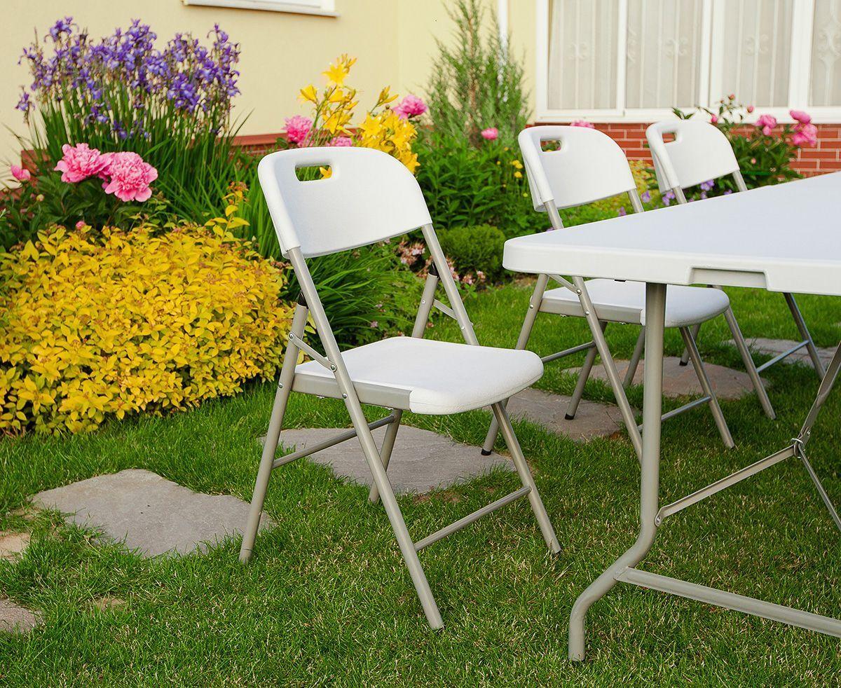 Набор складной садовой мебели CALVIANO (стол пластиковый 240см и 6 стульев) - фото 2 - id-p173502583