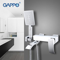 Смеситель для ванны Gappo G3207-8 белый