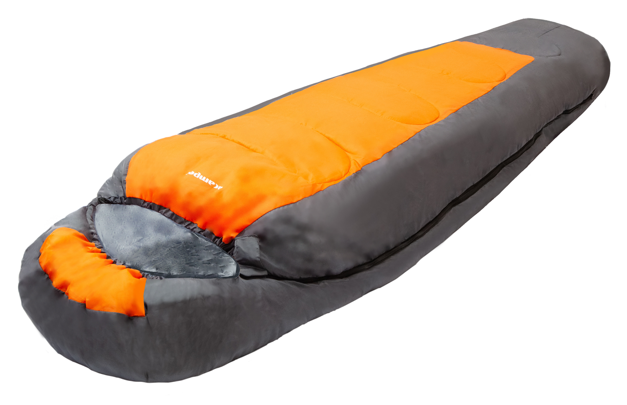 Спальный мешок ACAMPER BERGEN 300г/м2 (gray-orange) - фото 1 - id-p173503328