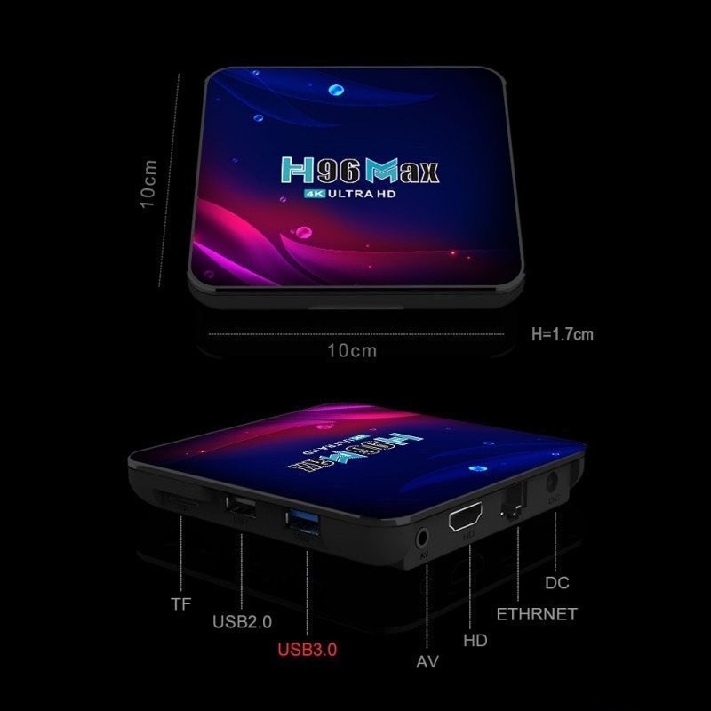 Смарт ТВ приставка H96 Max 4/64Гб Android 11.0 WIFI 5G + Bluetooth - фото 7 - id-p170517729