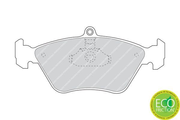 FDB901 FERODO 468 00=571530B !колодки дисковые п.\ Opel OmegaB 2.0 &16V 94-00/Calibra 2.0T 4x4/2.5 92-95 - фото 3 - id-p173498268