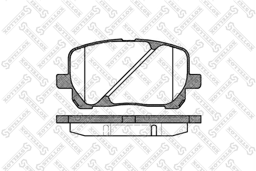 965 000B-SX STELLOX 965 000B-SX 954 00 [F1YA3328ZA] !колодки дисковые п.\ Toyota Avensis Verso 2.0VVT-i/2.0D4- - фото 1 - id-p173508166