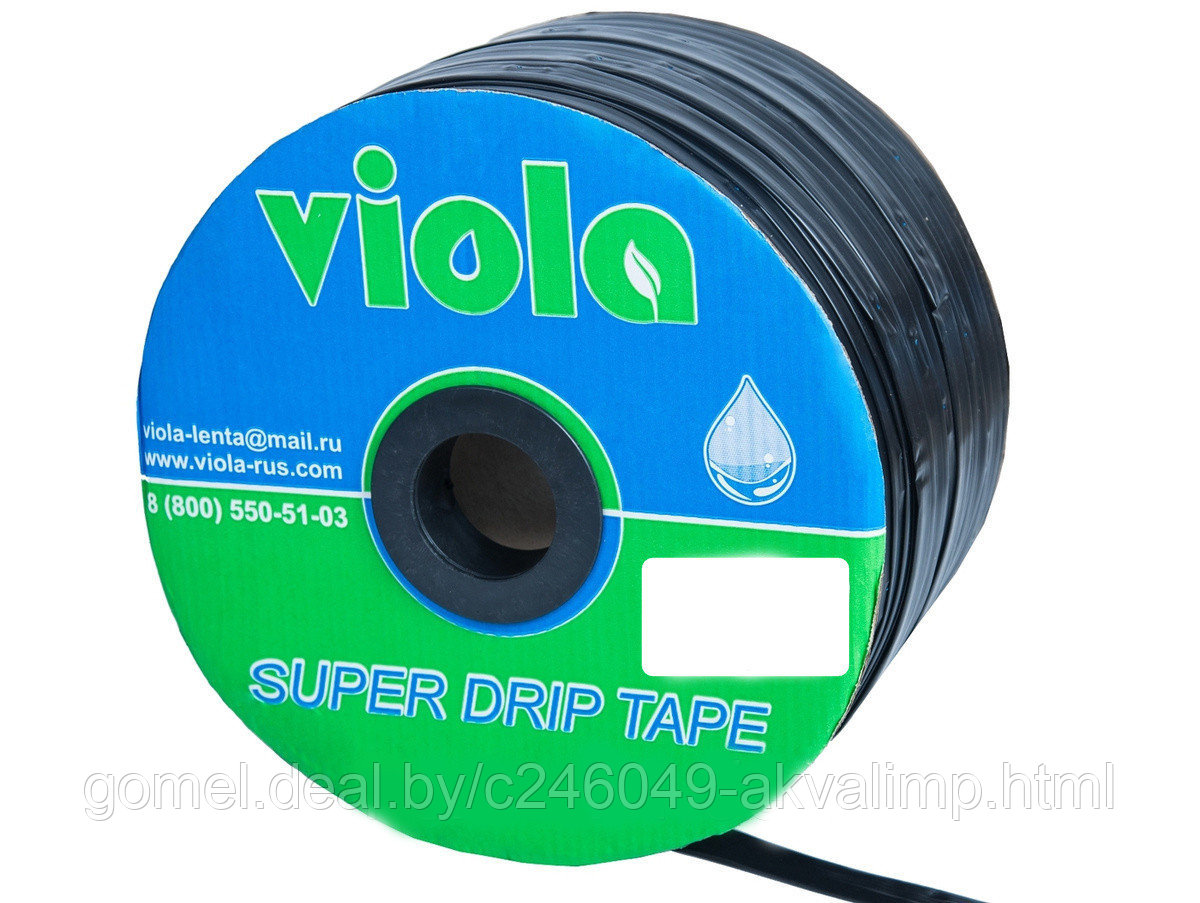 Капельная лента эмиттерная V-Drip 16мм/6mil/1.3л/ч/3000м/20см