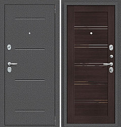Двери входные металлические Porta R 104.П28 Антик Серебро/Wenge Veralinga