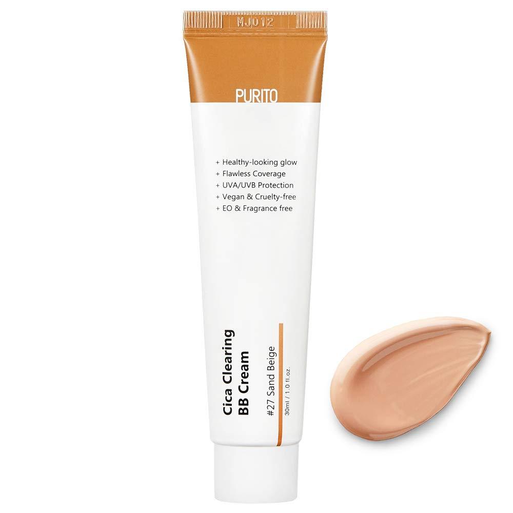 ( 27 ТОН) ББ-крем для чувствительной кожи с центеллой PURITO Cica Clearing BB Cream 30 мл