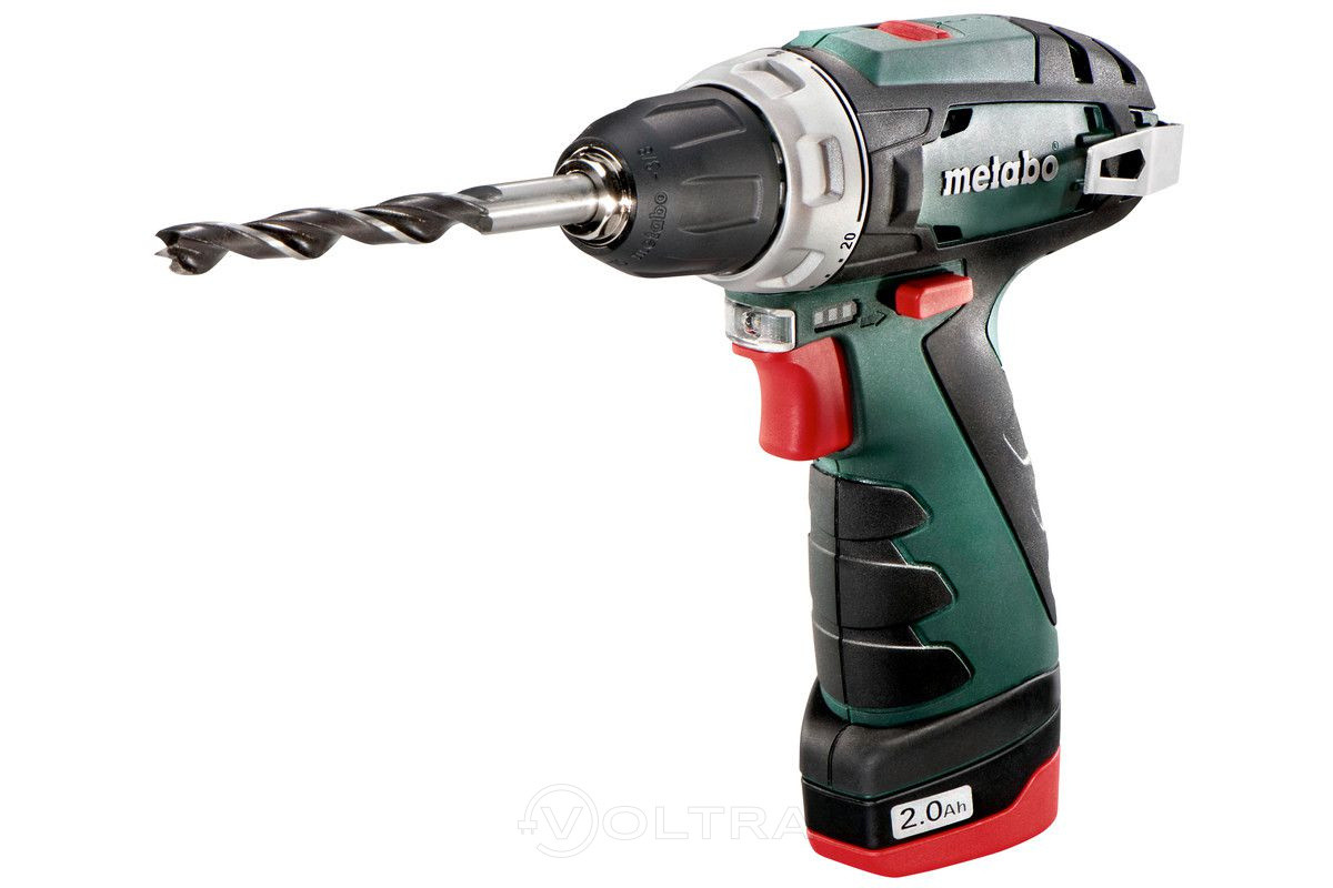 Шуруповерт аккум. Metabo PowerMaxx BS BASIC (10.8V, 34Нм, 2x2.0Ah Li-Ion, 2 скорости, подсветка) - фото 1 - id-p173532111