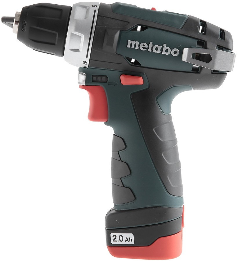 Шуруповерт аккум. Metabo PowerMaxx BS BASIC (10.8V, 34Нм, 2x2.0Ah Li-Ion, 2 скорости, подсветка) - фото 2 - id-p173532111