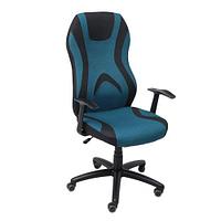 Кресло поворотное ZODIAC, ткань (синий/черный)