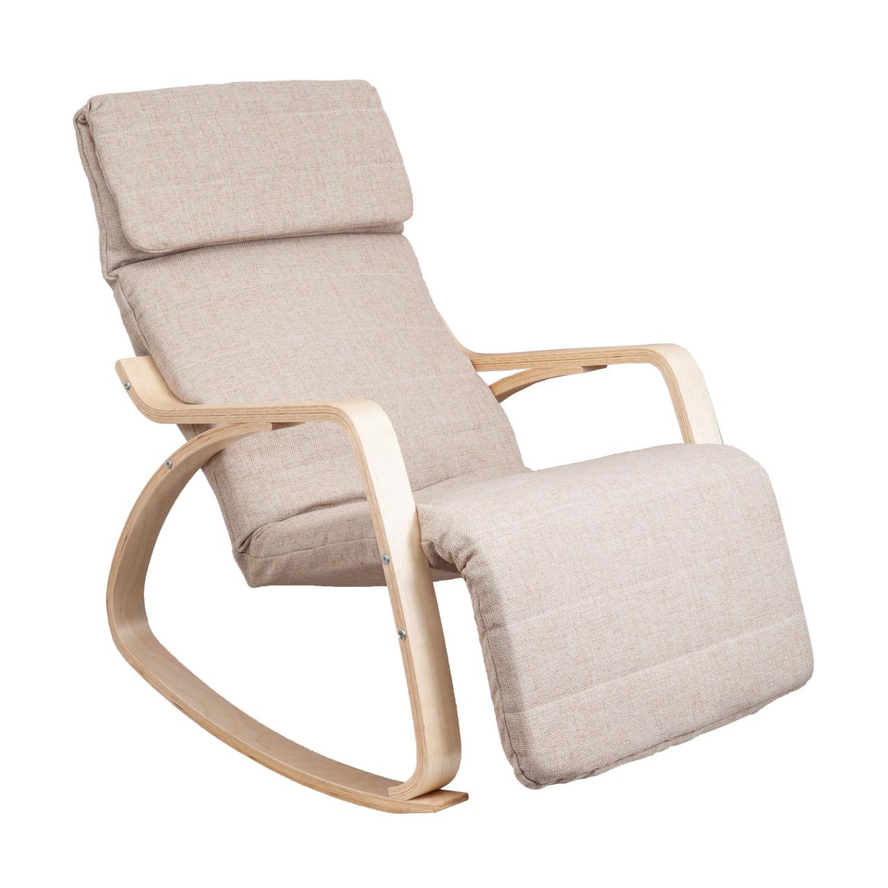 Кресло-качалка Smart, бежевый, ткань - фото 1 - id-p173511010