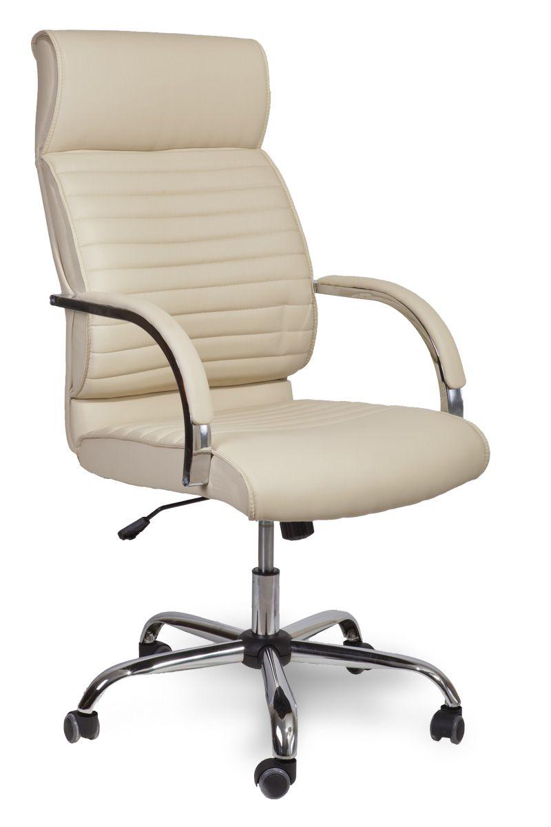 Кресло поворотное Alexander, кремовый, экокожа - фото 2 - id-p173511026