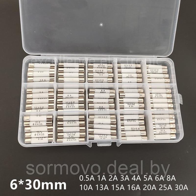 Керамический предохранитель 6 мм x 30 мм 0.5A 1A 2A 3A 4A 5A 6A 8A 10A ...