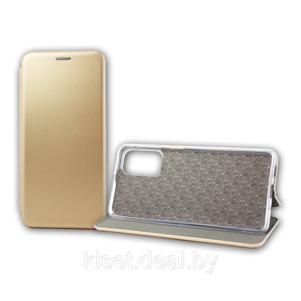 Чехол-книжка KST Book Case 3D с визитницей для Samsung Galaxy M52 5G золотой - фото 1 - id-p173508664