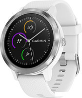 Умные часы Garmin Vivoactive 3 (серебристый/белый)