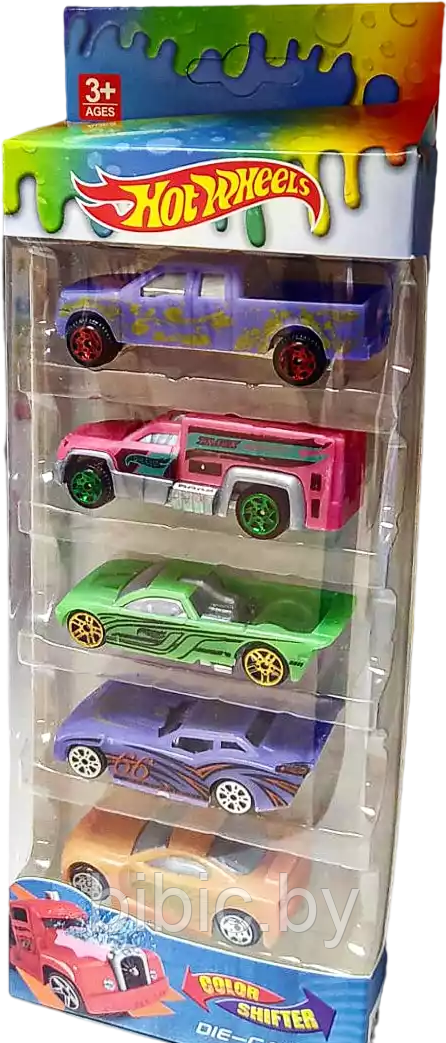 Машинки Hot Wheel меняющие цвет 5 шт
