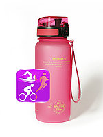 Бутылка для воды UZSPASE Colorful Frosted 650ml розовый
