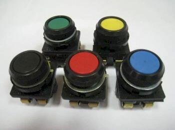 Техэнерго Выключатель кнопочный КЕ 181/2 зеленый 1з+1р - фото 1 - id-p147761618