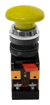 Техэнерго Кнопочный выключатель AEA-22 гриб желтый 1з+1р - фото 2 - id-p147760258