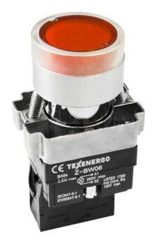 Техэнерго Кнопочный выключатель LAY5-BW3461 красный с подсветкой 1з - фото 1 - id-p147760283
