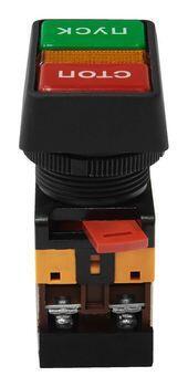 Техэнерго Кнопочный выключатель PPBB-30N сдвоенная "Пуск-Стоп" с подсветкой - фото 2 - id-p147760297