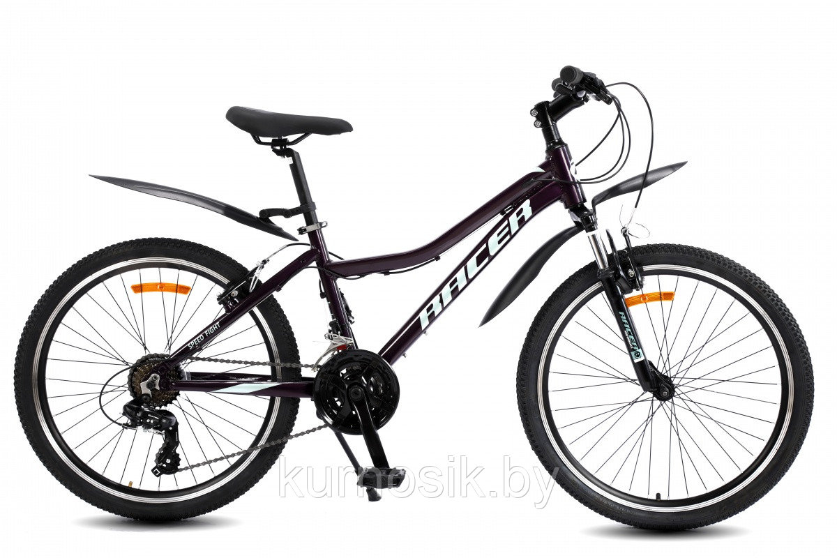 Велосипед подростковый Racer VEGA 24" фиолетовый - фото 1 - id-p173571661