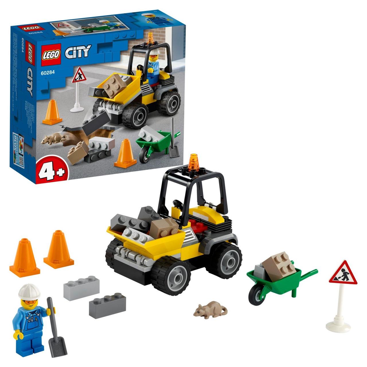 Конструктор LEGO City Автомобиль для дорожных работ 60284 - фото 1 - id-p173522888